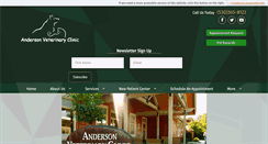 Desktop Screenshot of andersonvet.com